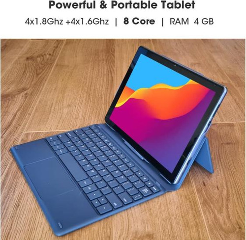 Cwowdefu Tableta Para Juegos De 10 Pulgadas Con Teclado Tabl