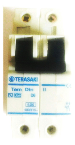 Disjuntor Tem Din I I D6 6 A Curva D Bipolar Terasaki