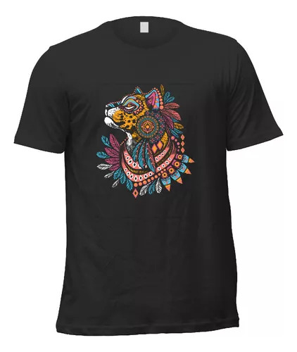 Remera Jaguar Azteca Mexico Prehispanico N01 A2 Infantil