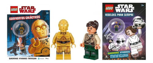 Kit 2 Livros Lego Star Wars - C3po - Kordi