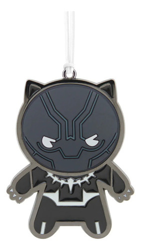 Hallmark Marvel Black Panther Adorno Navideño Metal Color Negro