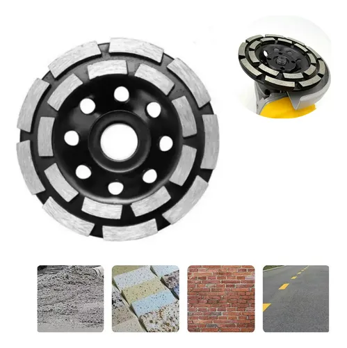 comprar Disco Copa Diamantada 7 - 180mm Doble Segmento 7 Pulgadas Para Esmeriles Angulares Y Máquinas Pulidoras