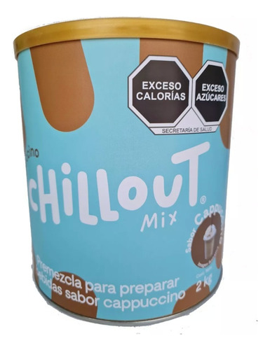 Chillout Mix Base En Polvo Sabor Capuchino Bote De 2 Kilos