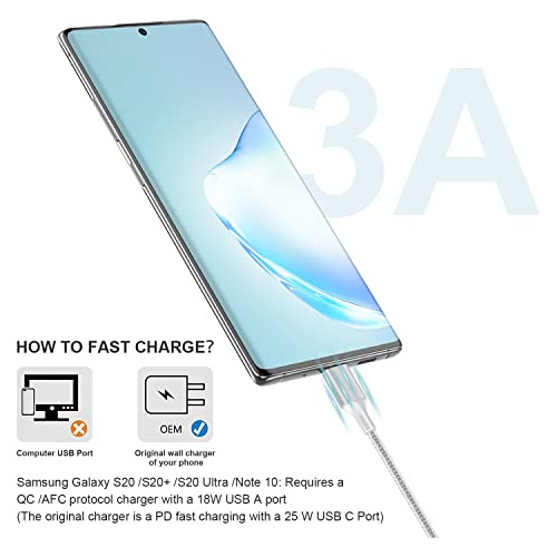 Cable Usb Tipo C De Maimeite, Carga Rápida, Paquete De 4 Uni