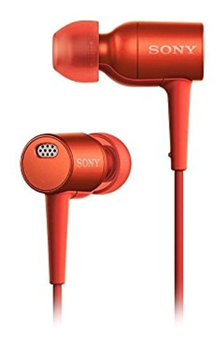 Audífonos Sony Headphones, Dentro De Oído, Mic, Rojo