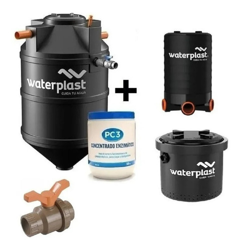 Biodigestor Waterplast Autol 600 + Cámara Lodos + Inspección