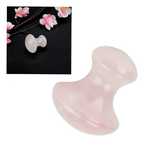 Masajeador Facial - Gua Sha - Piedra Cuarzo - Mushroom Hongo