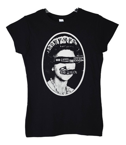 Polera Mujer Sex Pistols God Save The Quee Punk Abominatron