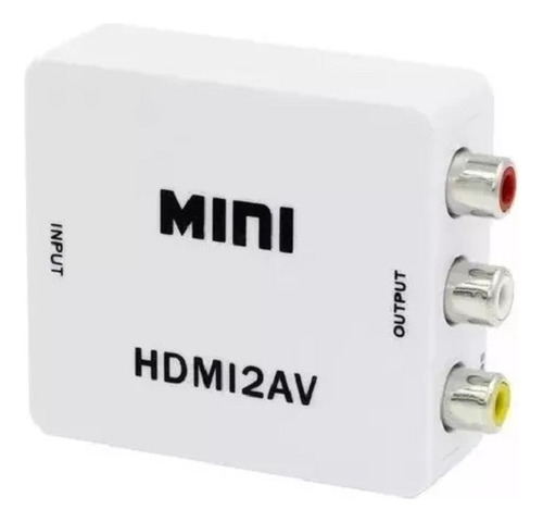 Adaptador Convertidor De Video Analógico Av Rca A Hdmi
