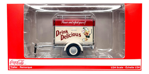 Remolque Trailer Coca Cola Motor City Classics Escala 1:24