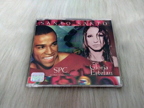 Cd Single/Solo para Contrariar y Gloria Estefan = Santo Santo