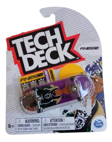 Tech Deck Finesse Serie Spin Master Mini Patineta Dedos 