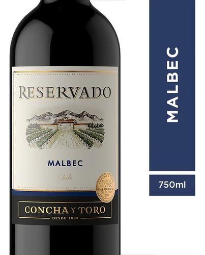 Vino Tinto Concha Y Toro Reservado Malbec 750
