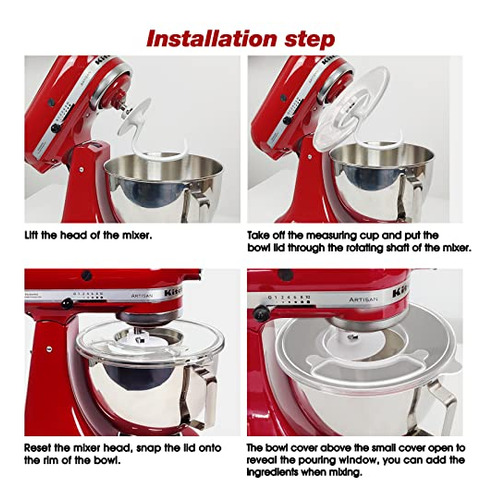 Cubiertas De Tazón Para Batidora Kitchenaid De 4.5-5 Qt De C