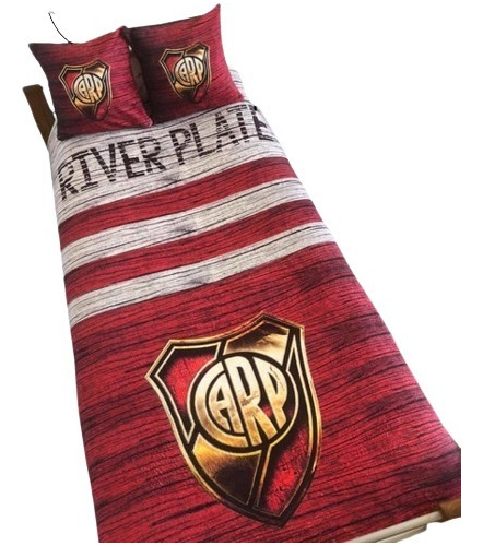 River Plate - Combo Manta + 2 Fundas Almohadón