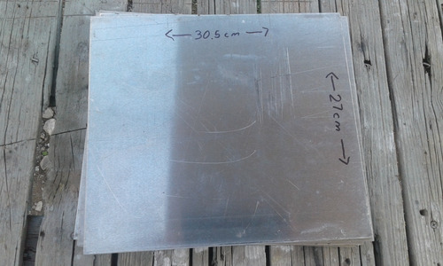 Placa De Aluminio 30x27cm