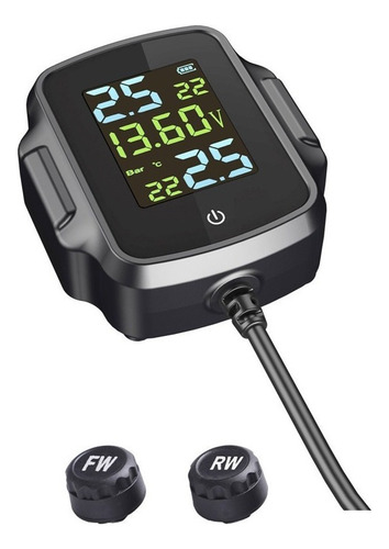 Sensor Tpms Monitoramento Moto Pressão Temperatura Pneus
