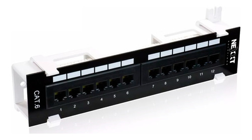 Patch Panel Vertical Nexxt Cat6 12 Puertos Certificado Pared