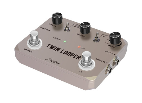 Imagen 2 de 5 de Pedal de efecto Rowin Twin Series Twin Looper rosa