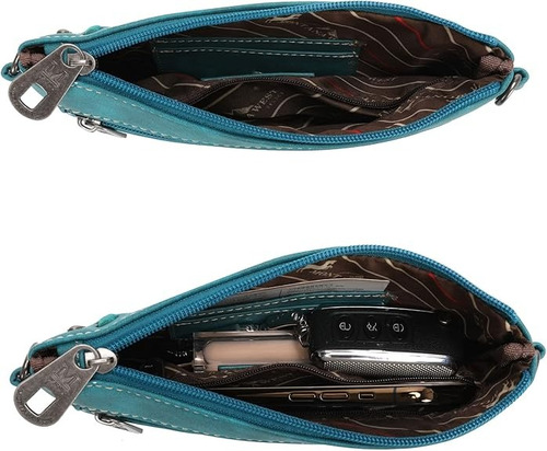 Cartera Montana West Crossbody A Importada Original Turquesa