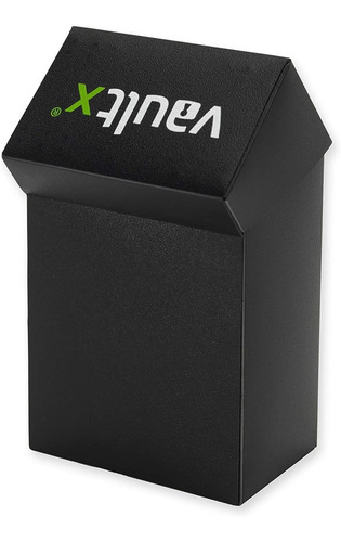 Caja Para Barajas Vault X Y 100 Fundas Negras Para Cartas, T