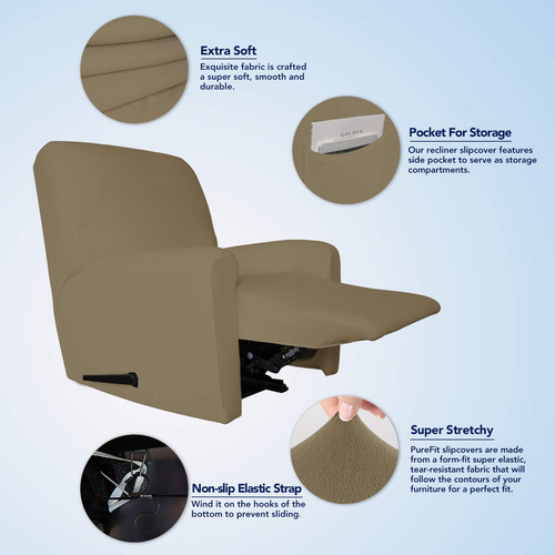 Sofá Slipcover Purefit Super Stretch Con Pocket Spa