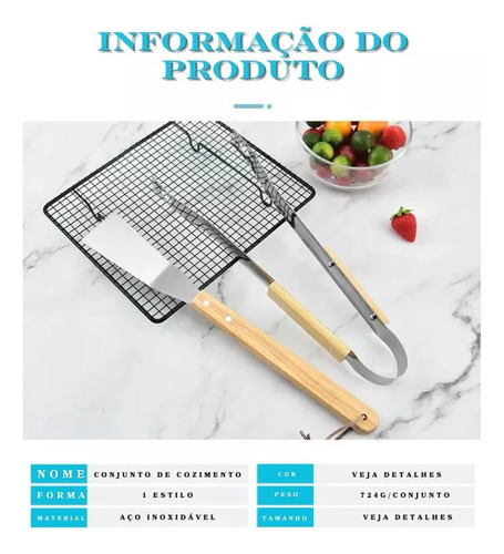Kit Churrasco Premium Aço Inox 10pç Com Estojo