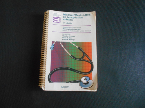 Manual  Washington De Terapéutica Médica. Décima Edición.