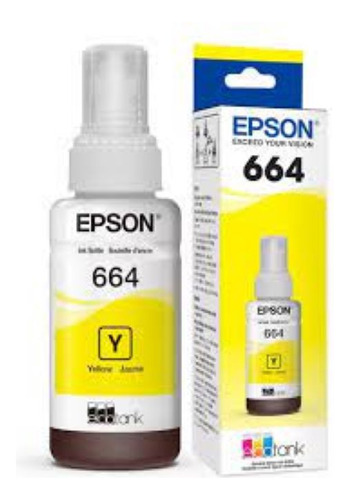 Tinta Epson T664 Yellow | L110, L365, L565, L200, L210, L555
