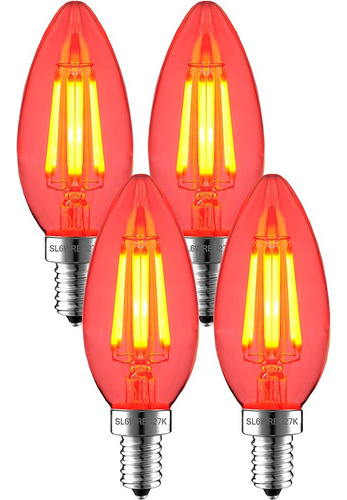 Sleeklighting 5 Vatios E12 Led Filamento Candelabro Bombilla