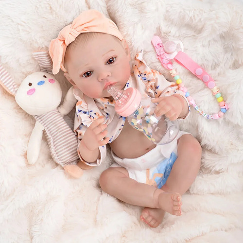 Brastoy Bebê Reborn boneca pintada Boneca Menina Realita Boneca 48cm Com Acessório