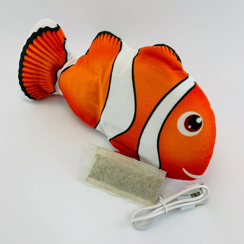Brinquedo P/ Gato Dance Fish Nemo Chalesco Peixe Mexe Usb