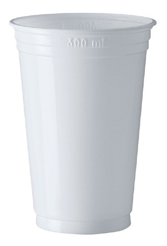 Vaso Descartable Cristalcopo 330ml Blanco 50 Unidades