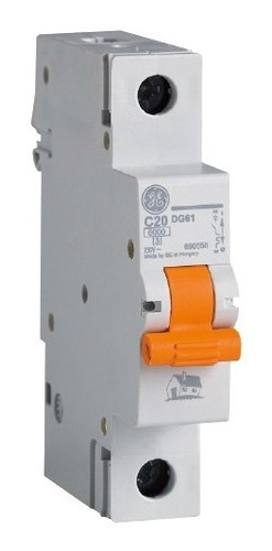Interruptor Mini Breaker Termomagnetico 1x50 A Ge Dg61 C50