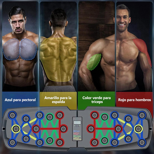 Soportes Lagartijas Tabla Push Up Board Barras Fitness Kit