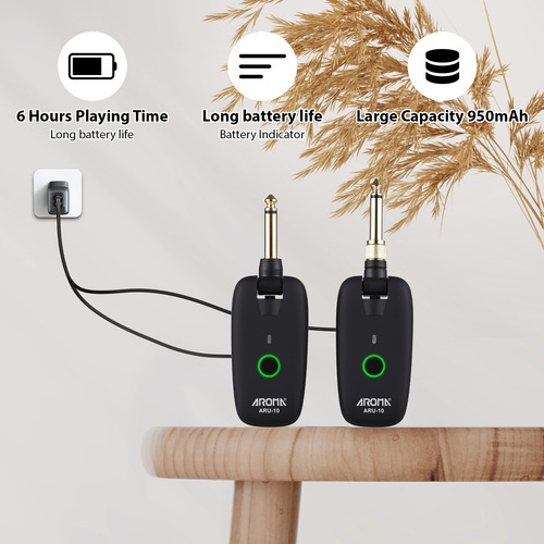 Transmisor Uhf Portátil Recargable Con Sistema Inalámbrico D