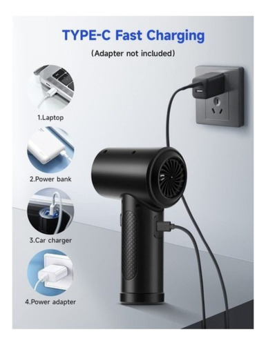 Soprador De Ar Elétrico Com Compressor De Ar De 51000mah