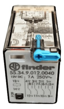 Relé Electromagnético Finder Mod.5534 De 4 Inversores 12vdc