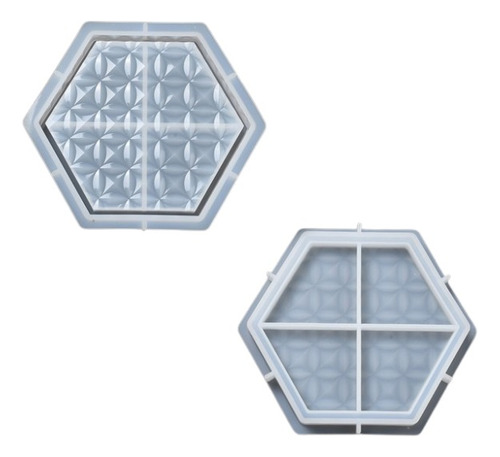 Molde Silicona Bandeja Hexagonal Geometrico Ideal Resina