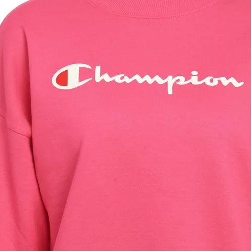 Sudadera Champion Power Blend Relaxed para Mujer. EPISS23S14W3 fucsia S  Champion EPISS23S14W3 POWER BLEND RELAXED