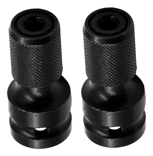 2 Adaptadores De Llave Eléctrica De 1/4 A 1/2 Impacto