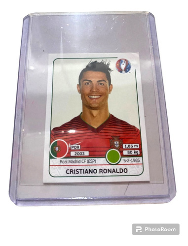 Estampa Panini De Cristiano Ronaldo Eurocopa 2016