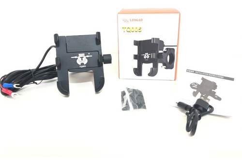 Suporte Celular Alumínio Para Motos 360º Com Carregador Usb!