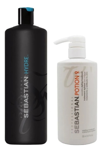 Shampoo Hydre 1000ml+ Crema Potion 9 De 500ml Sebastian