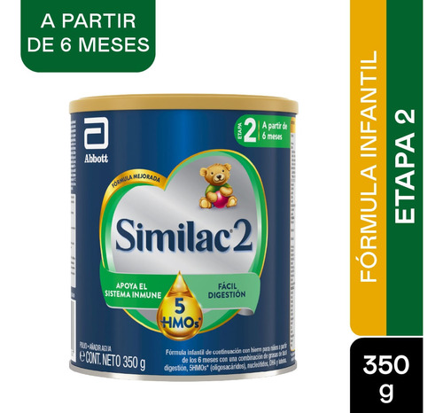 Formula Infantil Similac 2 5 Hmos Etapa 2 6-24m X 350g