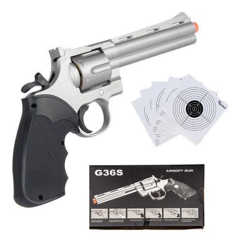 Pistola Ukars, Revolver Silver, Spring G36s Xchws