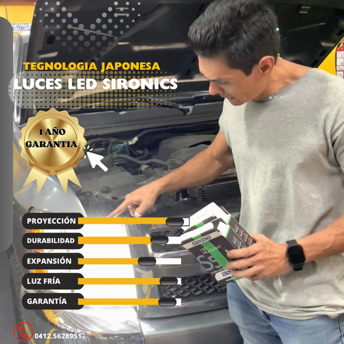 Luces Led Japonesas Sironics Carro (desde 1 Año De Garantía)