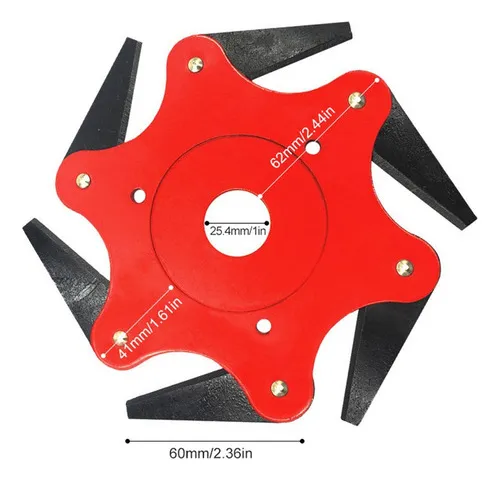 Disco Universal Para Cortacésped Con Hoja De Acero De 6 Dien