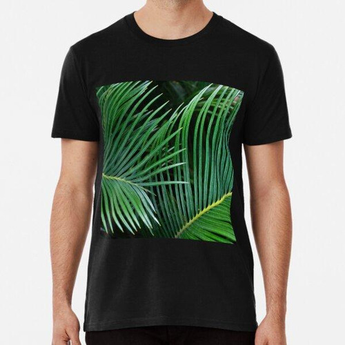 Remera Green Plant Leaves Algodon Premium