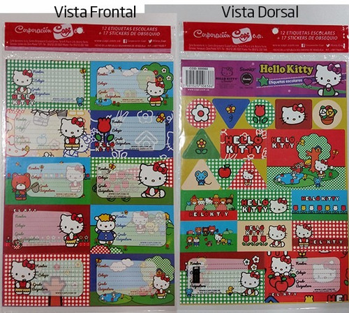 Imagen 3 de 9 de Etiquetas Escolares+stickers Varios Modelos Set De 29, X 2